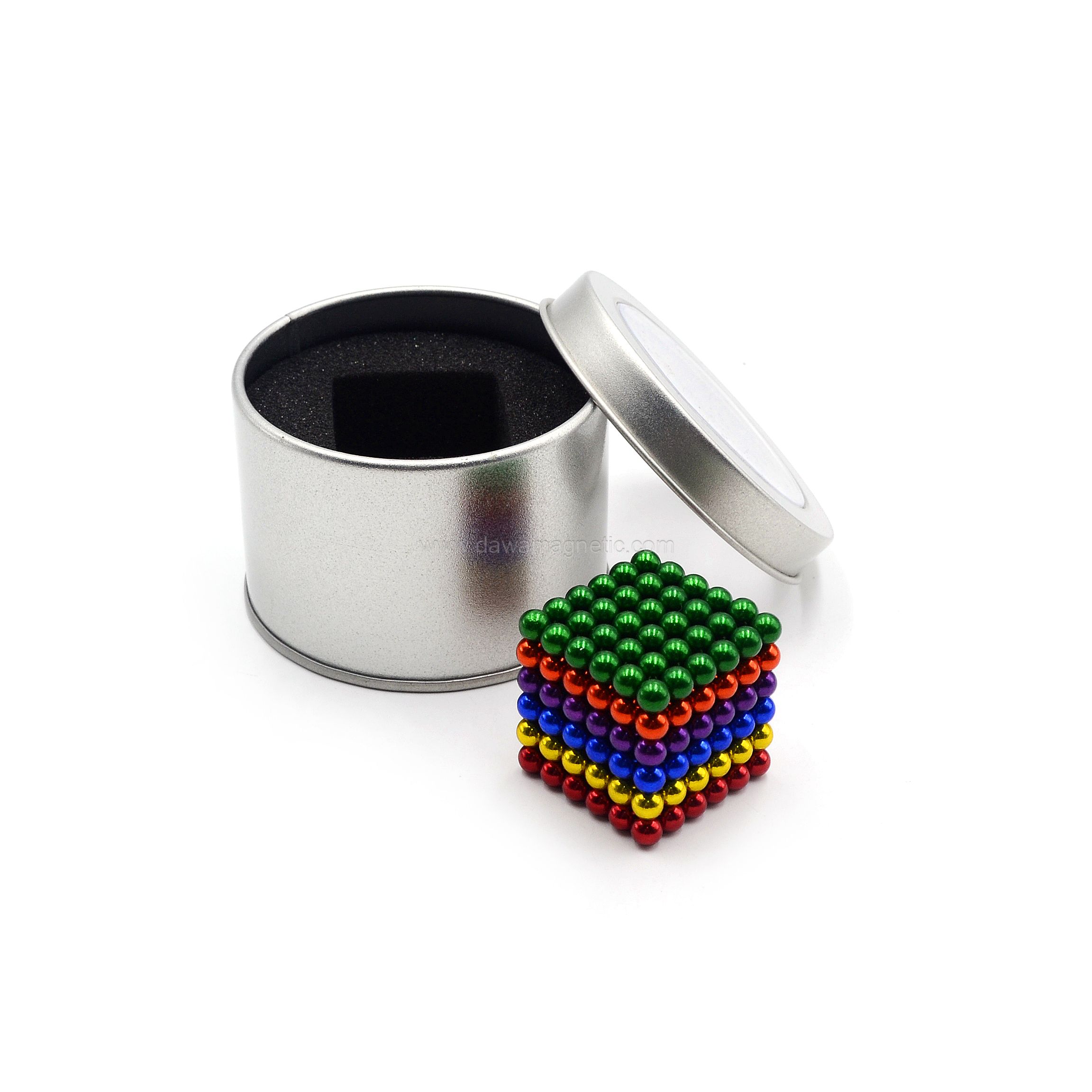 魔方钕铁硼磁球直径3-8mm镍铬钕巴克球