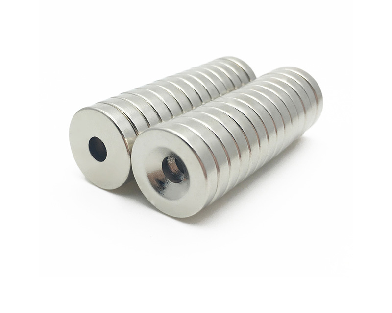 磁铁 现货供应沉头孔磁铁圆环带孔强力磁铁镀锌镀镍强磁