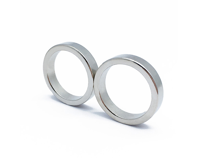 中国供应商N52镀镍永久钕铁硼磁环